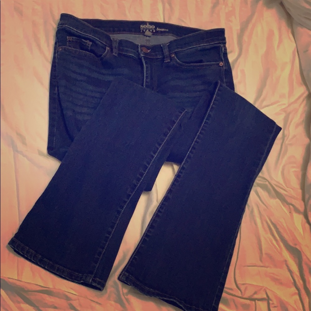 Dark wash denim jeans